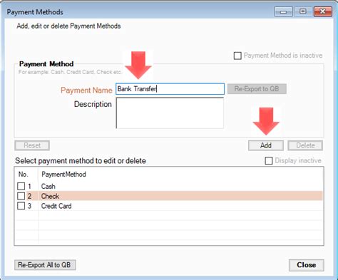 txnbml|preferred payment method.